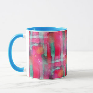 Mug Aquarelle peinte par résumé d'éclat de Sun