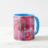 Mug Aquarelle peinte par résumé d'éclat de Sun (Devant droit)