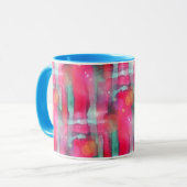 Mug Aquarelle peinte par résumé d'éclat de Sun (Devant gauche)