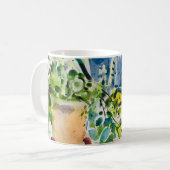 Mug Aquarelle peinture, jardin d'été et Lawanda (Devant gauche)