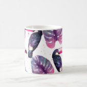Mug Aquarelle Perroquets : Tropical Ultra-Violet Chic. (Centre)