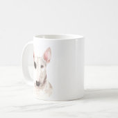 Mug Aquarelle personnalisée Bull Terrier (Devant gauche)