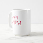 Mug Aquarelle personnalisée Cadeau de la fête des mère (Devant gauche)