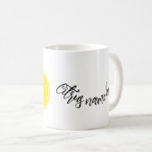 Mug Aquarelle personnalisée Citron jaune (Devant droit)