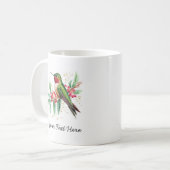 Mug Aquarelle personnalisée Colibri de Noël (Devant gauche)