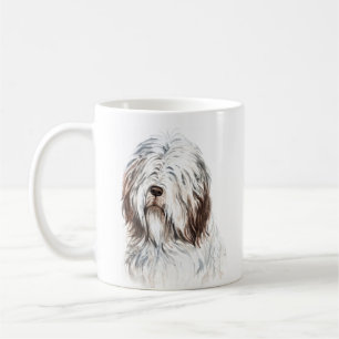 Mug Aquarelle personnalisée Collie hérissée