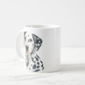 Mug Aquarelle personnalisée Dalmatie (Devant gauche)