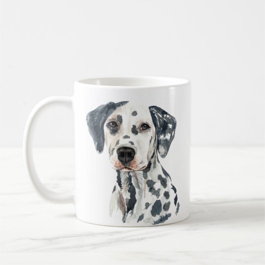Mug Aquarelle personnalisée Dalmatie (Gauche)