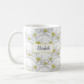 Mug Aquarelle personnalisée Edelweiss illustrée à la m (Gauche)