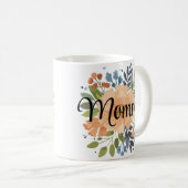 Mug Aquarelle personnalisée Élégance florale (Devant droit)