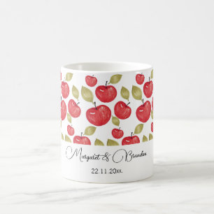 Mug Aquarelle personnalisée Motif Apple peinte à la ma