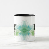 Mug Aquarelle personnalisée Oiseau commun Loin Art de  (Centre)