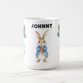 Mug Aquarelle personnalisée Peter Rabbit Nom des enfan (Centre)