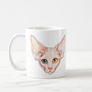 Mug Aquarelle personnalisée Sphynx chat