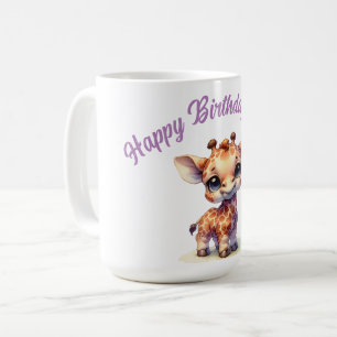 Mug Aquarelle petite girafe