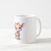 Mug Aquarelle petite girafe (Devant droit)