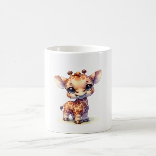 Mug Aquarelle petite girafe (Centre)