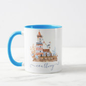 Mug Aquarelle phare personnalisé (Gauche)