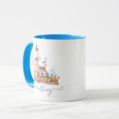 Mug Aquarelle phare personnalisé (Devant gauche)