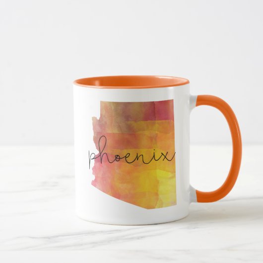 Mug Aquarelle Phoenix Arizona (Droite)