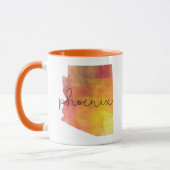 Mug Aquarelle Phoenix Arizona (Gauche)