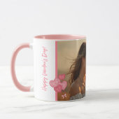 Mug Aquarelle photo et message dans des couleurs douce (Gauche)