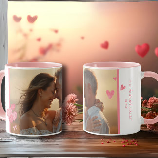 Mug Aquarelle photo et message dans des couleurs douce