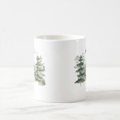 Mug Aquarelle Pine Forêt et montagne Esthétique (Centre)