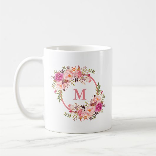 Mug Aquarelle Pink Florogram (Gauche)