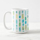 Mug Aquarelle Plage Verre de mer Gems (Gauche)