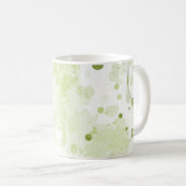 Mug Aquarelle Plaques Vert et Sage (Devant droit)