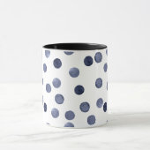 Mug Aquarelle . Point bleu (Centre)