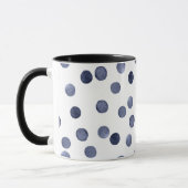 Mug Aquarelle . Point bleu (Gauche)