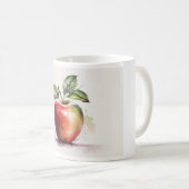 Mug Aquarelle Pomme Musique (Devant droit)