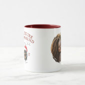 Mug Aquarelle Portrait pour animaux de compagnie Noël  (Centre)