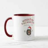 Mug Aquarelle Portrait pour animaux de compagnie Noël  (Gauche)