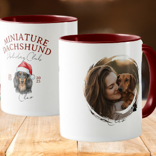 Mug Aquarelle Portrait pour animaux de compagnie Noël