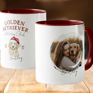 Mug Aquarelle Portrait pour animaux de compagnie Noël