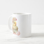Mug Aquarelle Poulets et oeufs de Pâques Boug de Pâque (Devant gauche)
