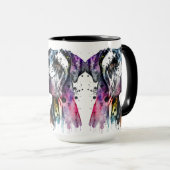 Mug Aquarelle Rainbow Great Dane (Devant droit)