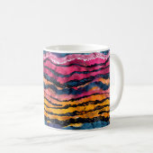 Mug Aquarelle Rainbow Tiger rayures (Devant droit)
