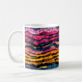 Mug Aquarelle Rainbow Tiger rayures (Gauche)