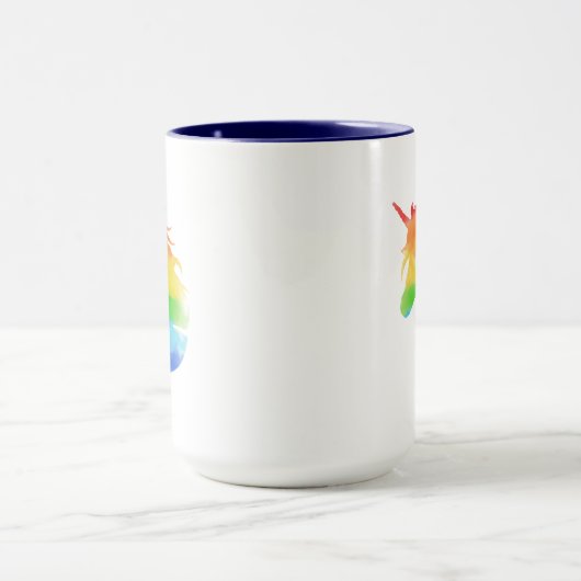 Mug Aquarelle Rainbow Unicorn (Centre)