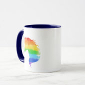 Mug Aquarelle Rainbow Unicorn (Devant gauche)
