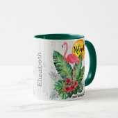 Mug Aquarelle retirée de Flamant rose (Devant droit)