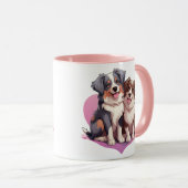 Mug Aquarelle romantique Art espagnol (Devant droit)