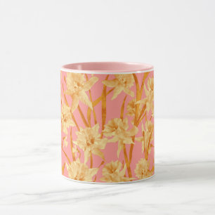 Mug Aquarelle romantique Daffodique