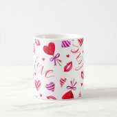 Mug Aquarelle romantique impression sans couture motif (Centre)