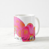 Mug Aquarelle romantique rose orchidée tropicale flora (Devant droit)