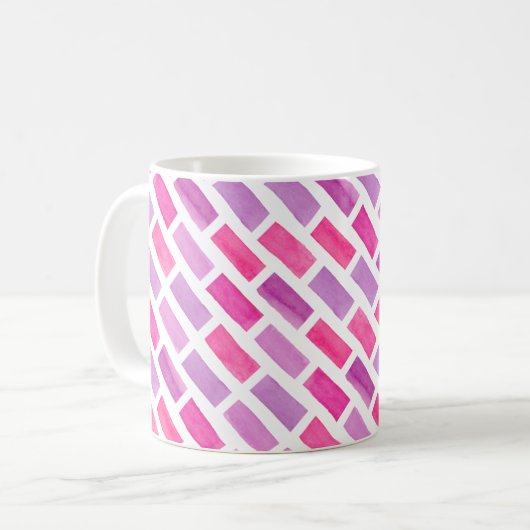 Mug Aquarelle rose (Devant gauche)